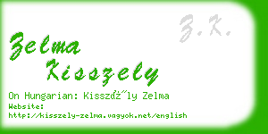 zelma kisszely business card